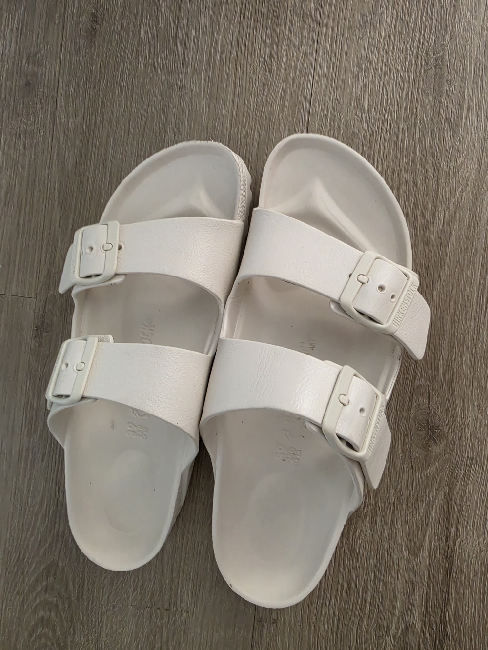 Birkenstock Arizona White EVA Slide Sandals